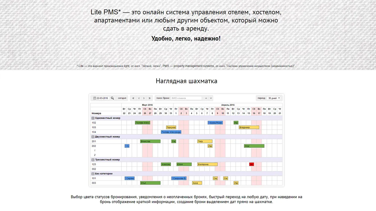 Lite PMS официальный сайт